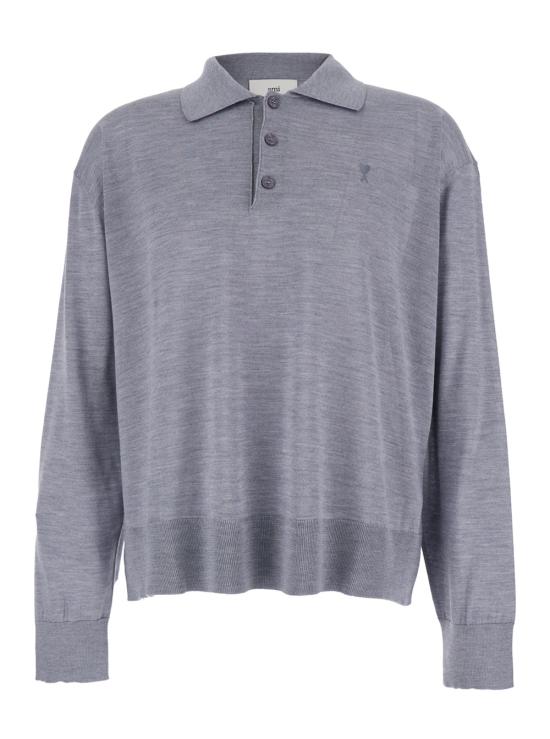 25FW 아미 긴팔 티셔츠 HPL406KN0066050 Grey
