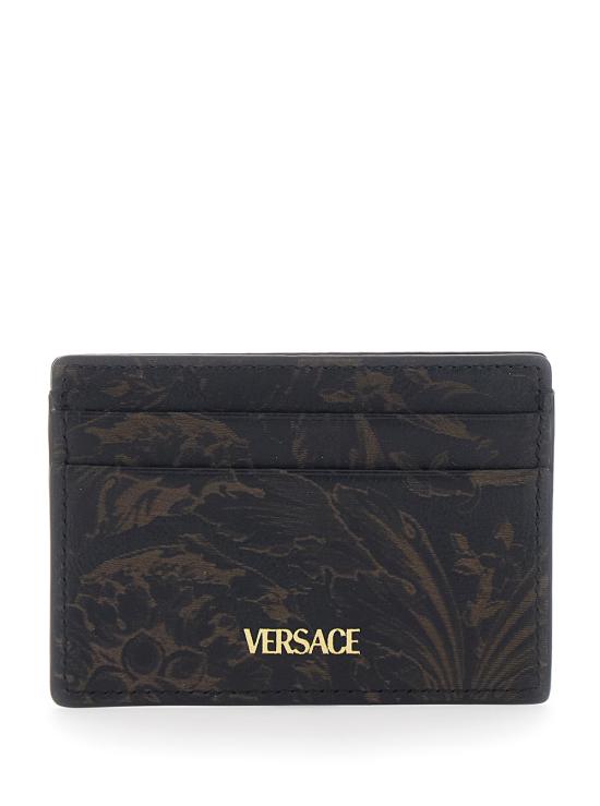 25FW 베르사체 라 메두사 카드 홀더 DPN24671A149501B00V Black - VERSACE