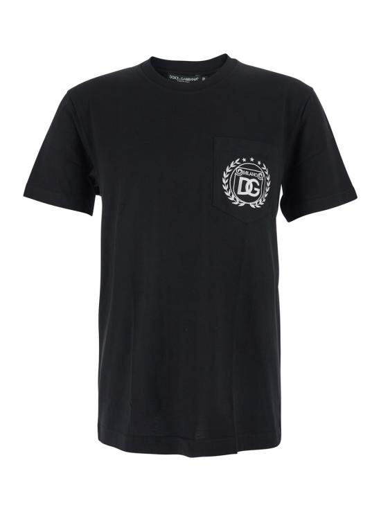 25FW 돌체앤가바나 반팔 티셔츠 G8RA2ZG7J6FN0000 Black