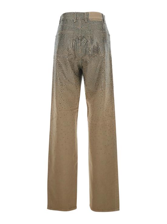25FW 골든구스 그라디언트 스와로브스키 이펙트 코튼 팬츠 GWP00844P00207515184 Beige - GOLDEN GOOSE