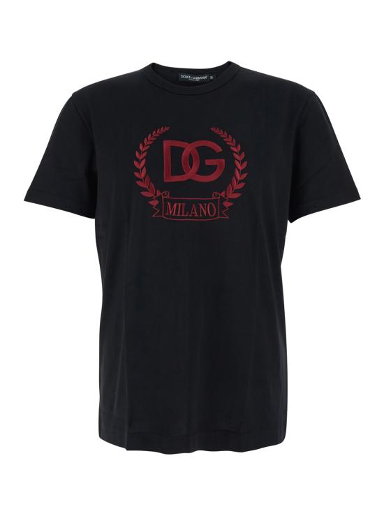 25FW 돌체앤가바나 반팔 티셔츠 G8PE3ZG7J5YN0000 Black