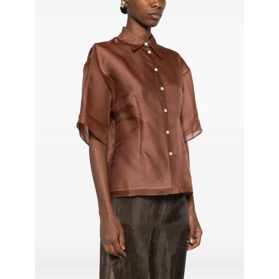 25FW 바이트 스튜디오 블라우스 1131698 0103 BROWN - BITE STUDIOS