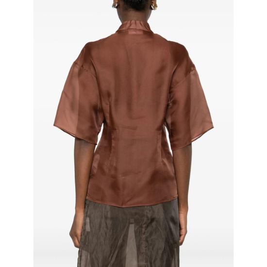 25FW 바이트 스튜디오 블라우스 1131698 0103 BROWN - BITE STUDIOS