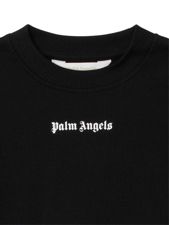 25FW [키즈] 팜앤젤스 티셔츠 PGAB006F25JER001 1003 BLACK OFF - PALM ANGELS