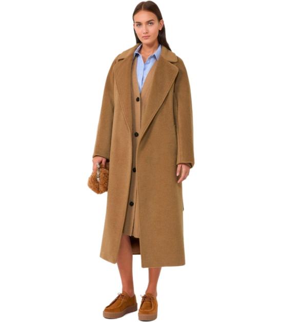 25FW 위켄드막스마라 코트 2525016082600 026 38 Brown - WEEKEND MAX MARA