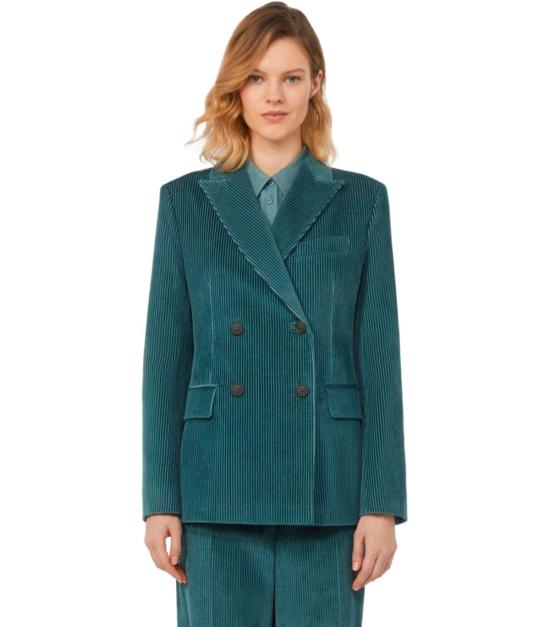 25FW 위켄드막스마라 수트 자켓 2525046062600 017 38 Green - WEEKEND MAX MARA