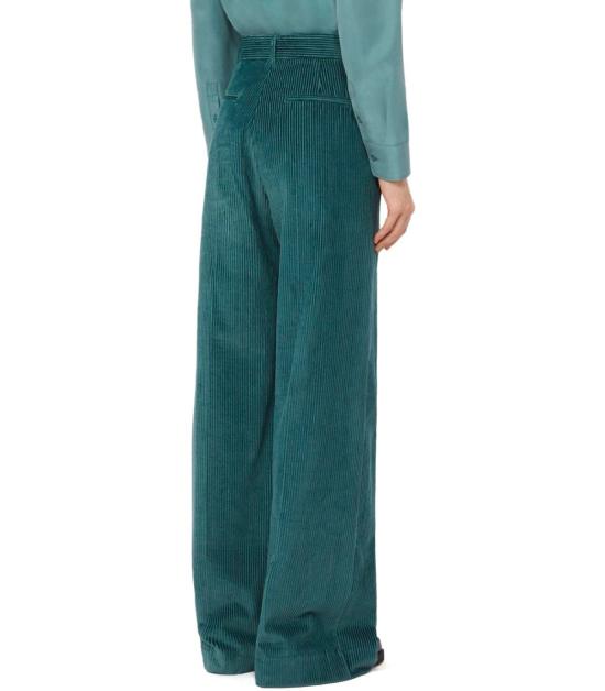 25FW 위켄드막스마라 스트레이트 팬츠 2525136092600 017 38 Green - WEEKEND MAX MARA