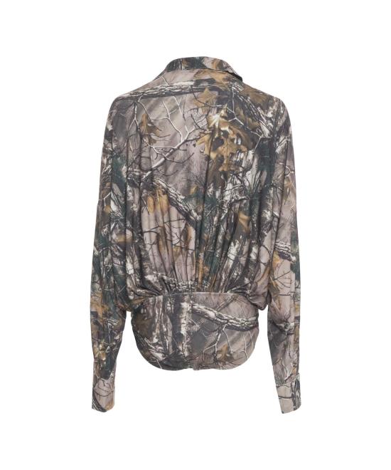 25FW 노마카말리 바디수트 티셔츠 KK325 BPL183 676 TREES MULTICOLOR - NORMA KAMALI