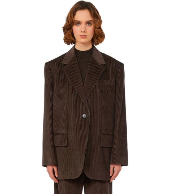 25FW 위켄드막스마라 수트 자켓 2525046052600 015 XS Brown - WEEKEND MAX MARA