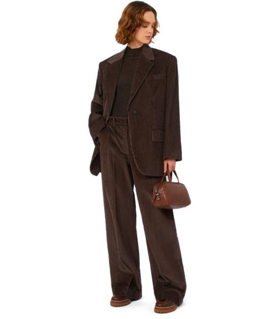 25FW 위켄드막스마라 수트 자켓 2525046052600 015 XS Brown - WEEKEND MAX MARA