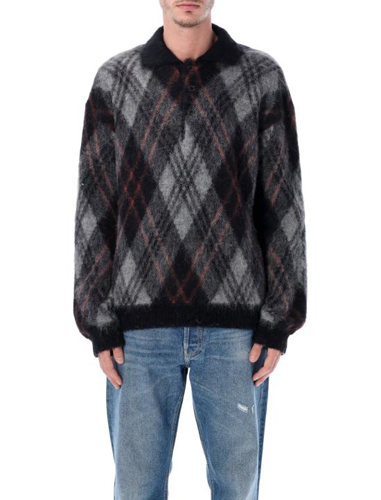 25FW 롤드 스코브 스웨터 BASICPOLO BLACK BLACK RUNBLE