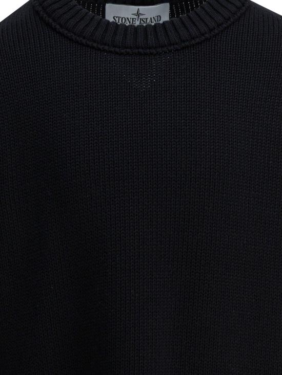 25FW [키즈] 스톤 아일랜드 캐시미어 니트 5100019S01A2V0029 Black - STONE ISLAND