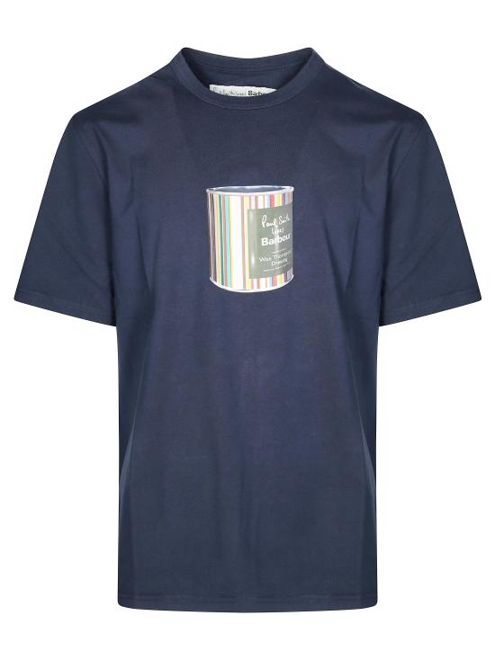 25FW 바버 X 폴스미스 반팔 티셔츠 MTS1526MTS NY91 BLU