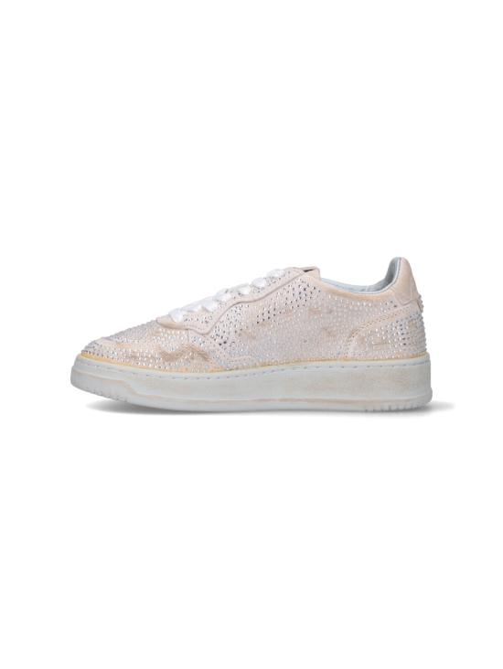 25FW 오트리 메달리스트 로우 레더 스니커즈 AULW NA01 White - AUTRY