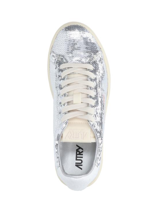 25FW 오트리 달라스 로우 고트스킨 스니커즈 ADLW TI05 Silver - AUTRY