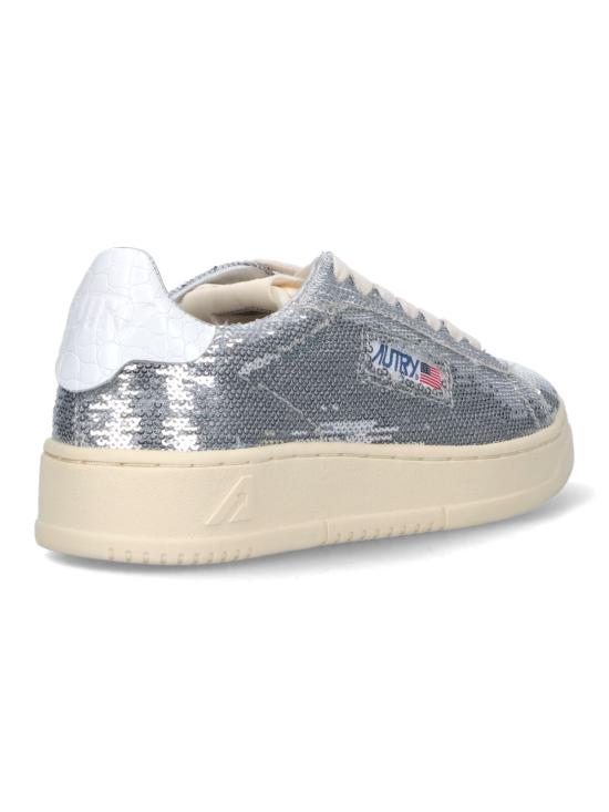 25FW 오트리 달라스 로우 고트스킨 스니커즈 ADLW TI05 Silver - AUTRY