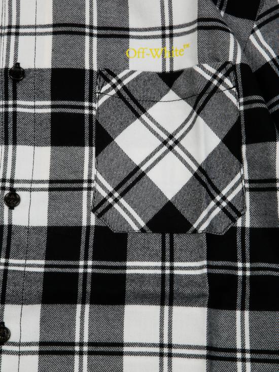 25FW [키즈] 오프화이트 패딩 OBGA001F25FAB0011018 BIANCO NERO - OFF WHITE