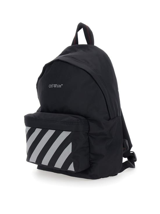 25FW [키즈] 오프화이트 크로스백 OBNB001F25FAB001 1080 BLACK RED - OFF WHITE