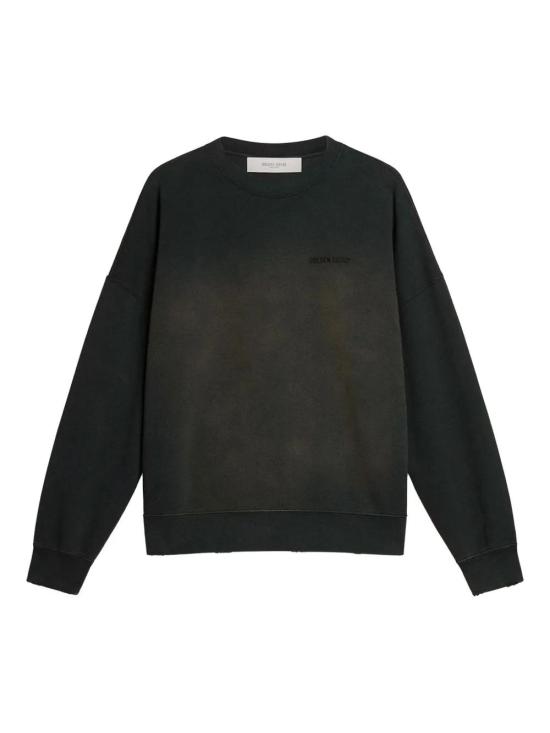 25FW 골든구스 긴팔 티셔츠 GUP01938P002146 90498 BLEACHED WASHED BLACK
