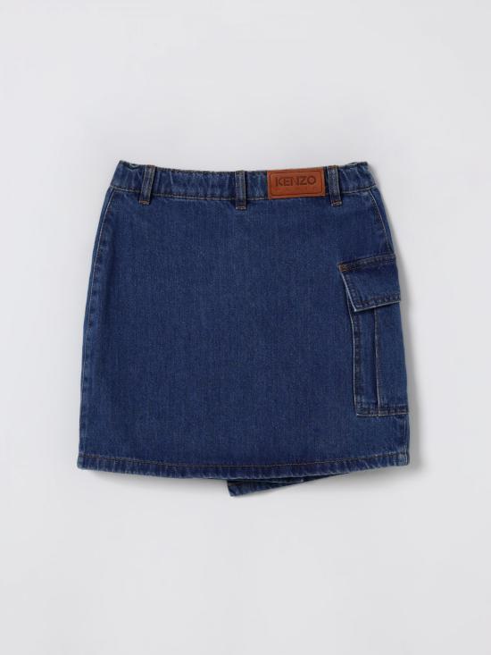 25FW [키즈] 겐조 스커트 K61319 Z27 Blue - KENZO