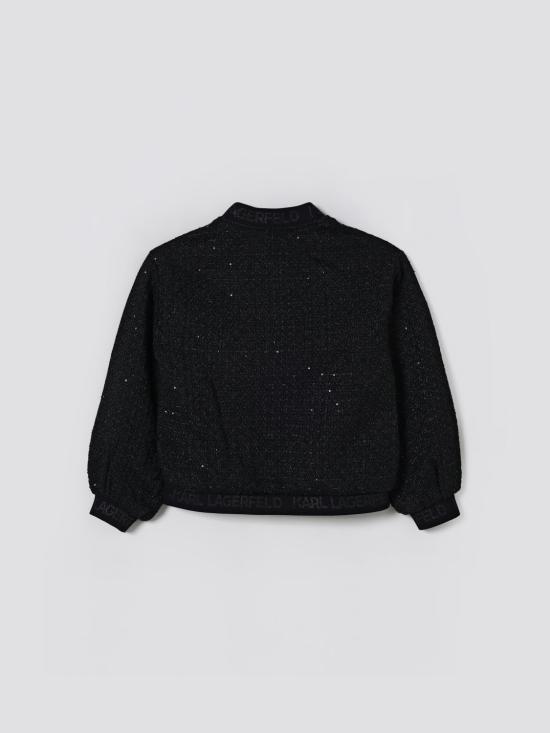 25FW [키즈] 칼라거펠트 캐주얼 자켓 Z30605 M91 Black - KARL LAGERFELD