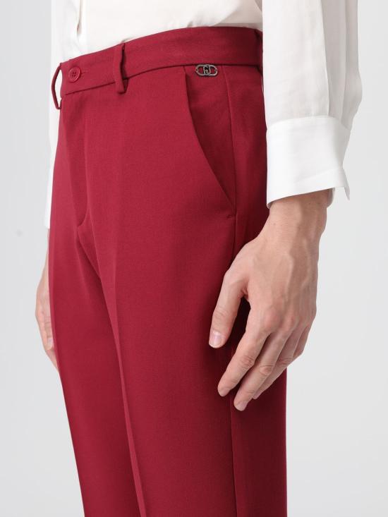 25FW 리우조 스트레이트 팬츠 MF5136TS224 91650 Ruby - LIU JO