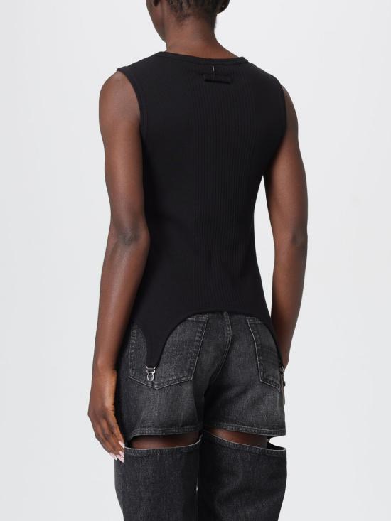 25FW 장 폴 고티에 민소매 티셔츠 2504WTO387J014 00 Black - JEAN PAUL GAULTIER