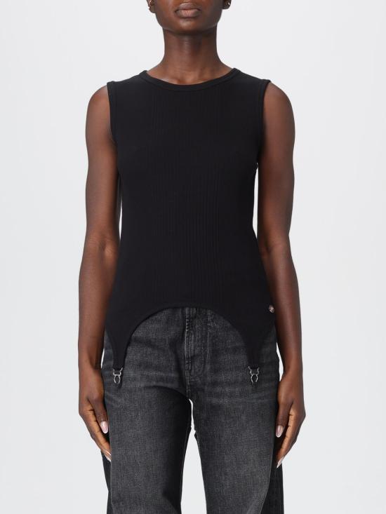 25FW 장 폴 고티에 민소매 티셔츠 2504WTO387J014 00 Black