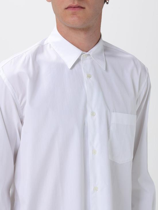 25FW 꼼데가르송 긴팔 셔츠 FZB011PER 3 White - COMME DES GARCONS
