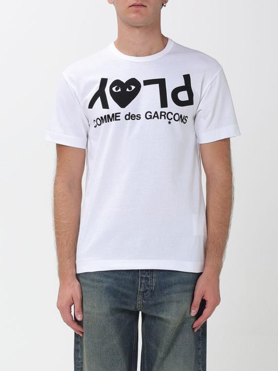 25FW 꼼데가르송 반팔 티셔츠 AXT068051 1 White