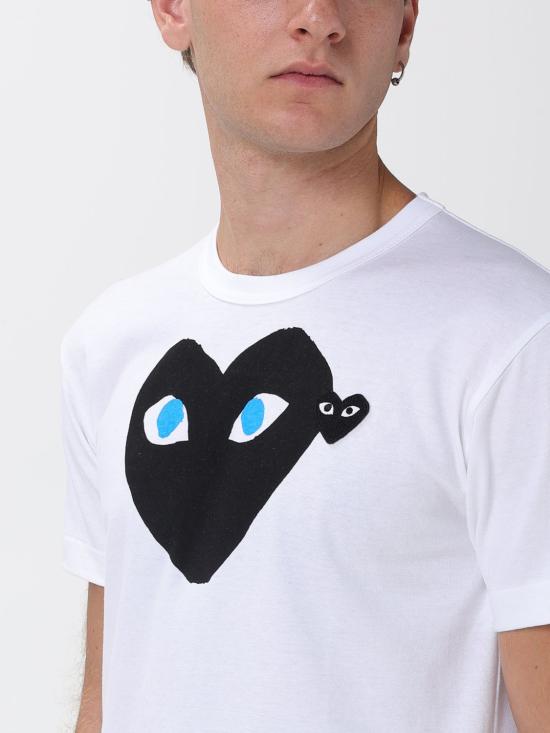 25FW 꼼데가르송 반팔 티셔츠 AXT088051 1 White - COMME DES GARCONS