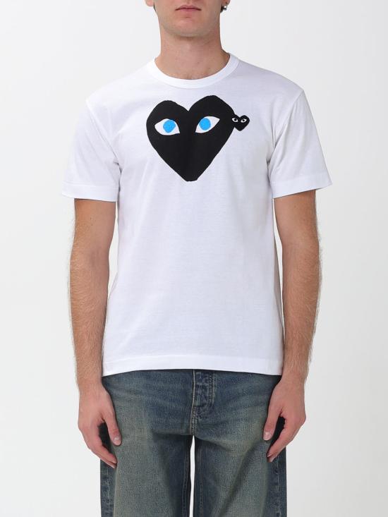 25FW 꼼데가르송 반팔 티셔츠 AXT088051 1 White