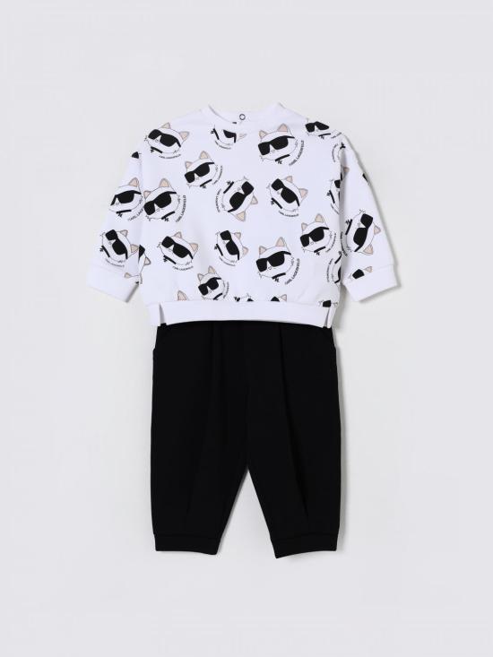 25FW [키즈] 칼라거펠트 오버롤 Z30656K N50 White