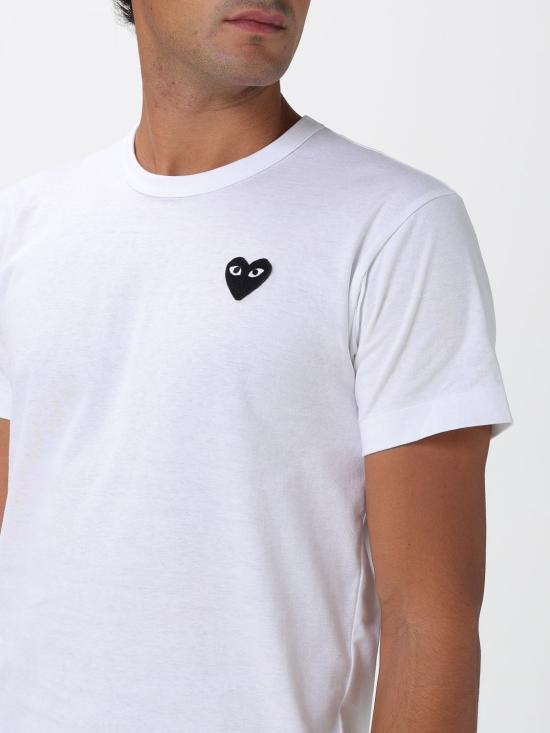 25FW 꼼데가르송 반팔 티셔츠 AXT064051 2 White - COMME DES GARCONS