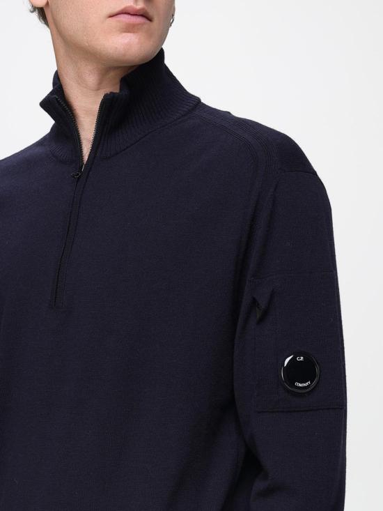 25FW 씨피 컴퍼니 스웨터 19CMKN036A005528A 888 Blue - C.P. COMPANY