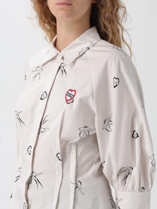 25FW 핑코 셔츠 105475A2QA ZZ1 White - PINKO