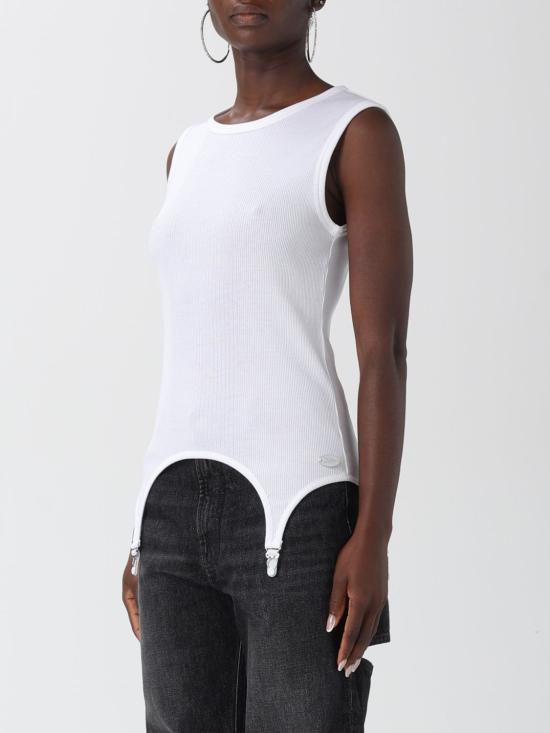 25FW 장 폴 고티에 민소매 티셔츠 2504WTO387J014 01 White - JEAN PAUL GAULTIER