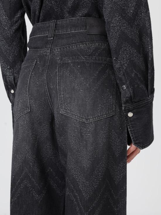 25FW 보스 데님 팬츠 50548444 002 Black - BOSS