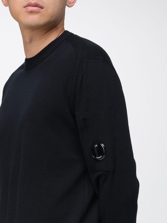 25FW 씨피 컴퍼니 스웨터 19CMKN037A005528A 999 Black - C.P. COMPANY