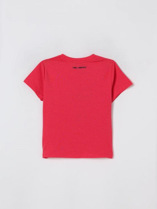 25FW [키즈] 칼라거펠트 티셔츠 Z30942 98A Red - KARL LAGERFELD