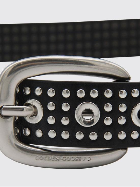 25FW 골든구스 가죽 벨트 GMA00775A00013090100 Black - GOLDEN GOOSE