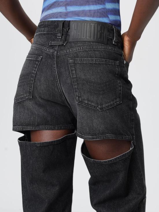 25FW 장 폴 고티에 데님 팬츠 2504UTR043D016 06 Black - JEAN PAUL GAULTIER