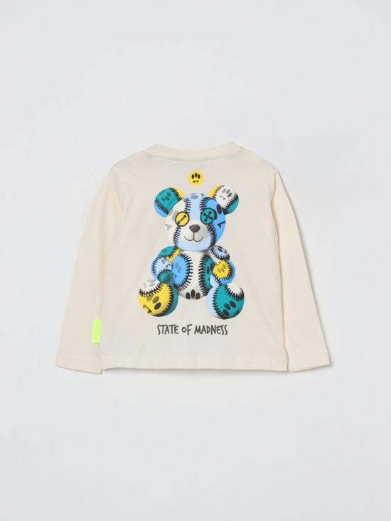 25FW [키즈] 바로우 티셔츠 F5BKUNTH216 013 Yellow Cream - BARROW