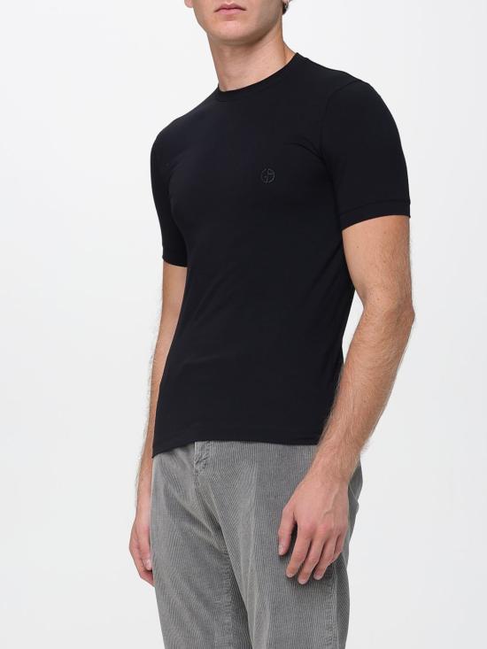 25FW 조르지오 아르마니 반팔 티셔츠 3GST52SJP4Z UC99 Black - GIORGIO ARMANI