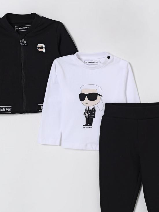 25FW [키즈] 칼라거펠트 오버롤 Z30658 09B Black - KARL LAGERFELD