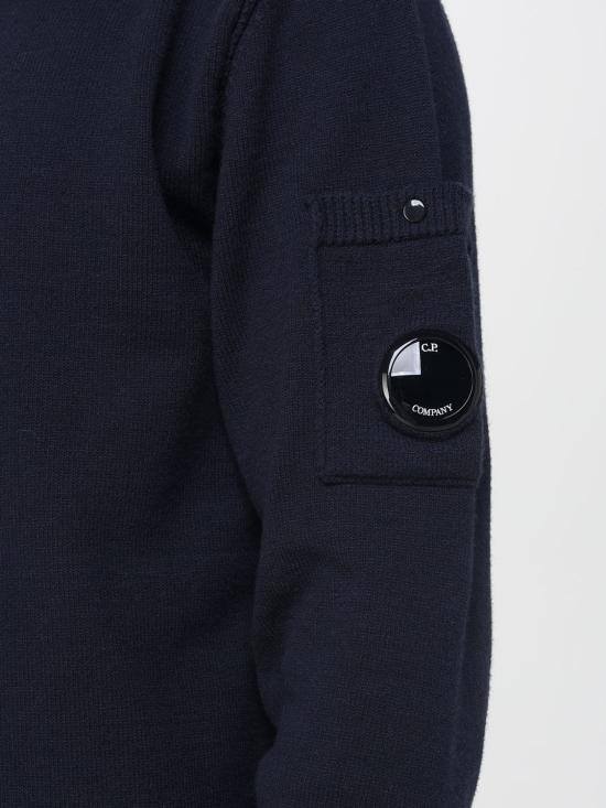 25FW 씨피 컴퍼니 스웨터 19CMKN238A110432A 888 Blue - C.P. COMPANY
