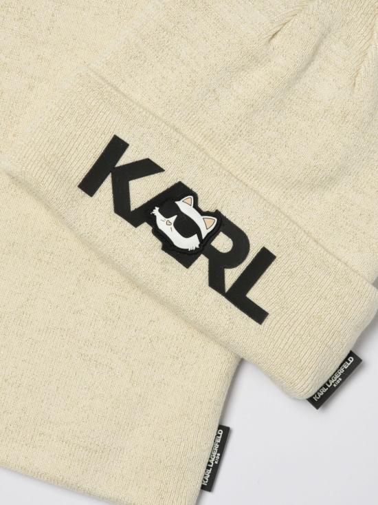 25FW [키즈] 칼라거펠트 모자 Z31013 576 Beige - KARL LAGERFELD