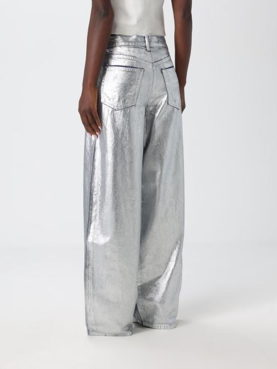 25FW 핑코 팔라초 팬츠 104601A2RT GU9 Silver - PINKO