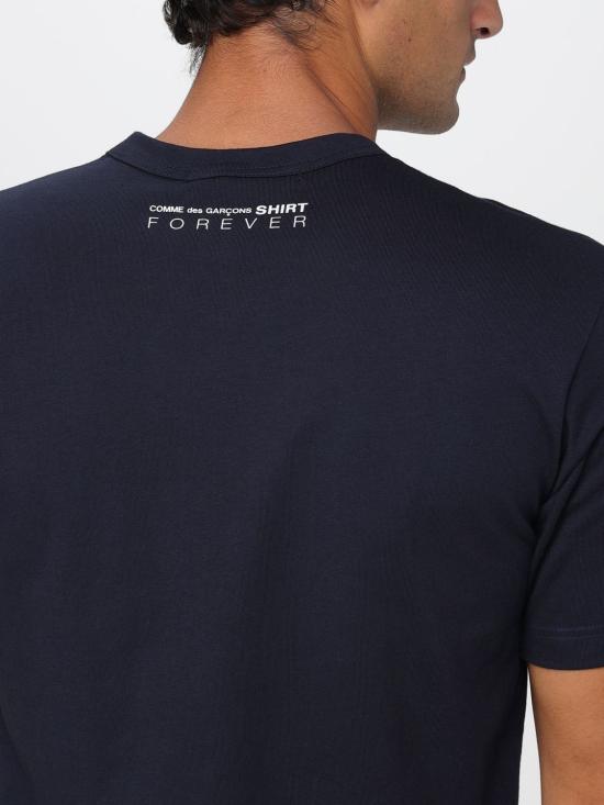 25FW 꼼데가르송 반팔 티셔츠 FZT004PER 2 Blue - COMME DES GARCONS
