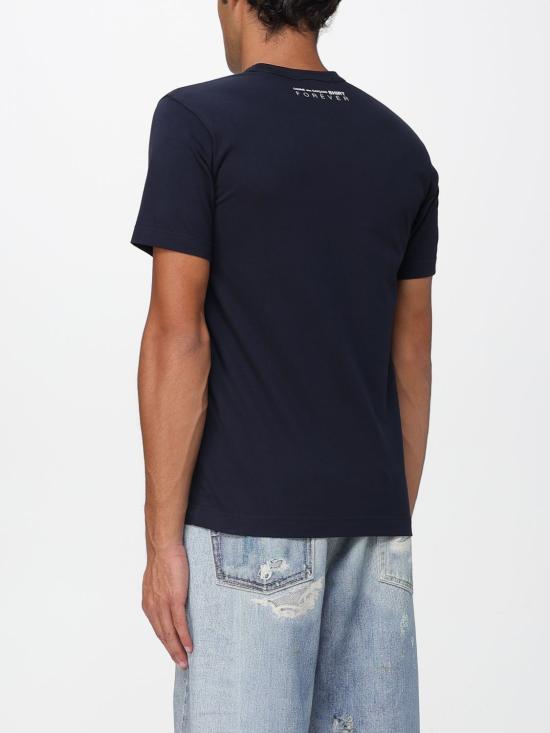 25FW 꼼데가르송 반팔 티셔츠 FZT004PER 2 Blue - COMME DES GARCONS